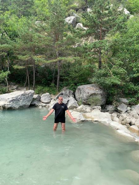 Les pieds au frais ! Vivement la pluie, situation critique.