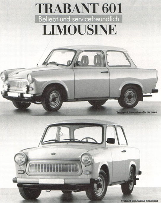 la présentation de la plus connue des Trabant: la &quot;601&quot;....