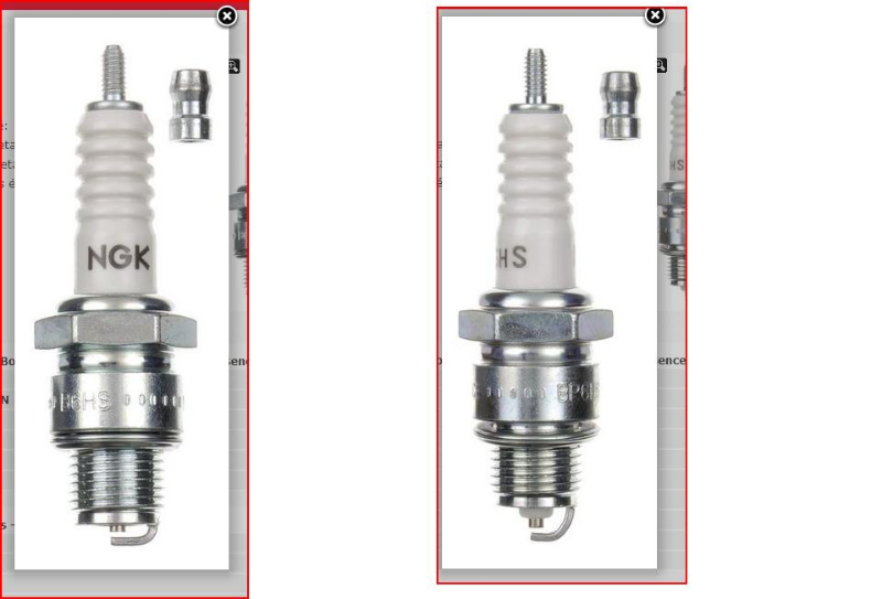 A gauche B6HS à droite BP6HS